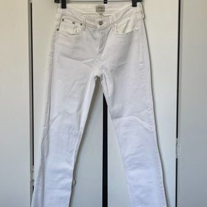J Crew Matchstick White Jeans